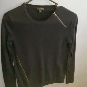 J crew navy merino wool sweater, size M